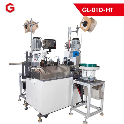 Alternative view of Fully Automatic Double-End Terminal Crimping and Double-End Sheath Threading Machine GL-01D-HT