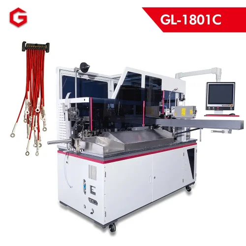 Alternative view of Fully Automatic Double-End Terminal Crimping and Single-End Plastic Housing Threading Machine GL-1801C