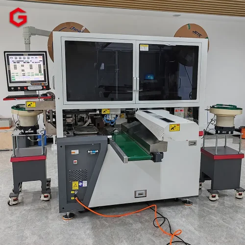 Alternative view of Fully Automatic Multi - Parallel Wire Double - End Terminal Crimping and Plastic Housing Threading Machine GL - 1804