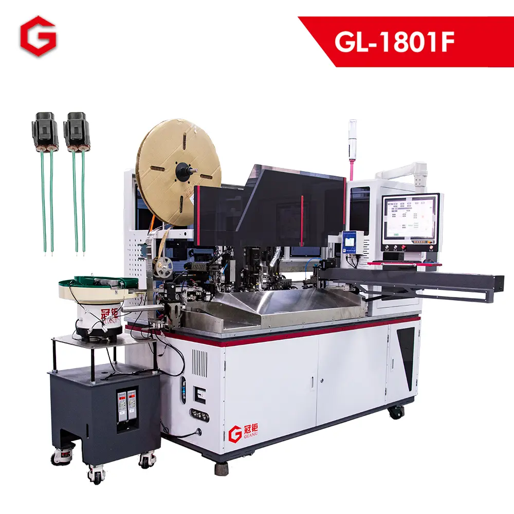 Single-End Waterproof Plug Threading and Single-End Plastic Housing Insertion Machine